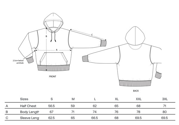 product size guide